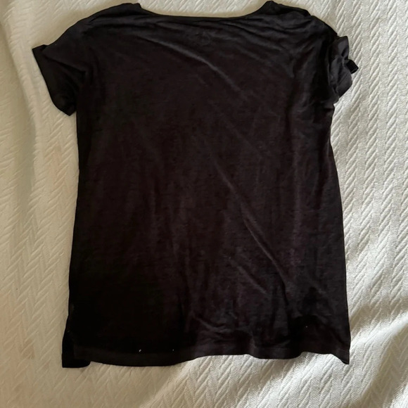 Chaser black double lightening bolt t shirt size medium EDGY FEMININE - Picture 5 of 7